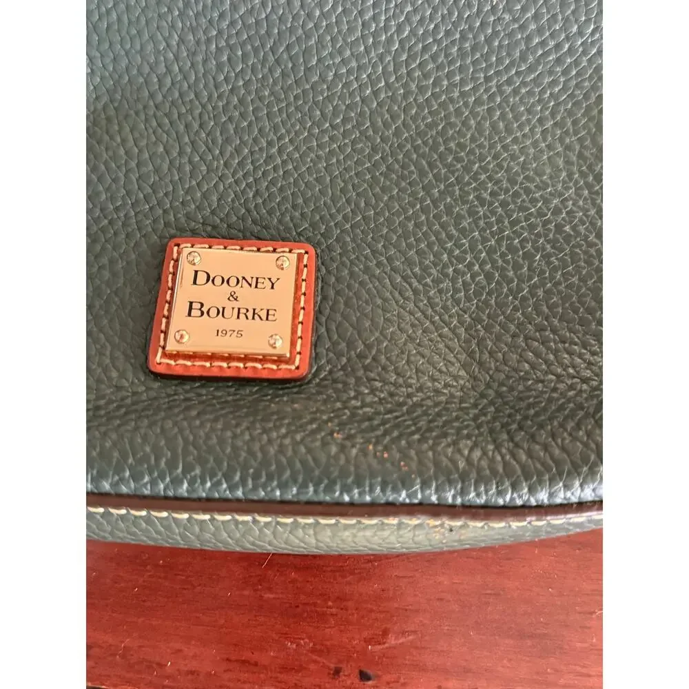 Dooney & Bourke Pebble Grain Letter Carrier Crossbody Bl R935 & Dust Bag